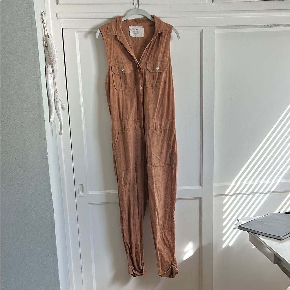Women's Tan Jumpsuit